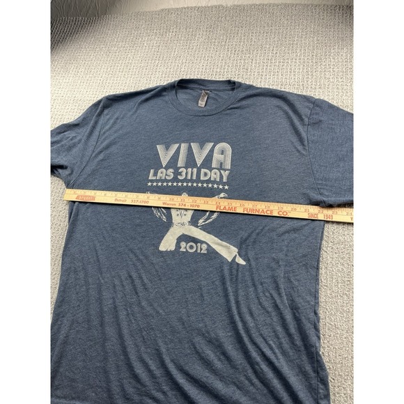 311 Band Three Eleven Day Viva Las Vegas Tour 2012 T Shirt Elvis Presley Mena XL - Picture 6 of 8